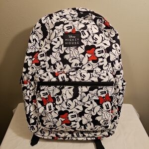 Disney Mickey Mouse Minnie Mouse  Backpack New W Tags Large 17 X 12